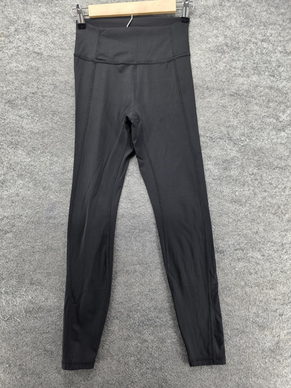 Gilly Hicks Leggings Womens S Black Ankle High Rise Elastic Waist 27 Inseam